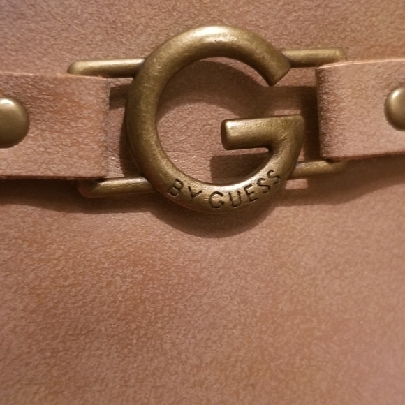 Guess Tan Lace Up Zip Up Light Brown Boots - Picture 3 of 16